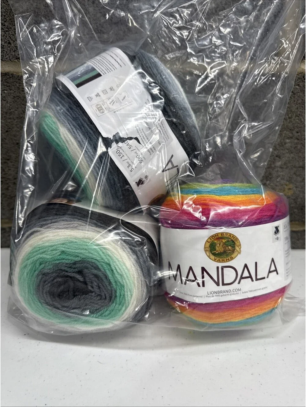 Lions Brand Yarns Mandala Multicolor 3 Skein Lot